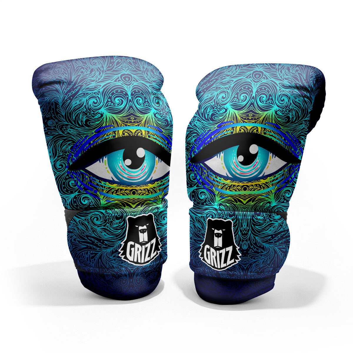 Mandala Eye Of Providence Print Pro Boxing Glove