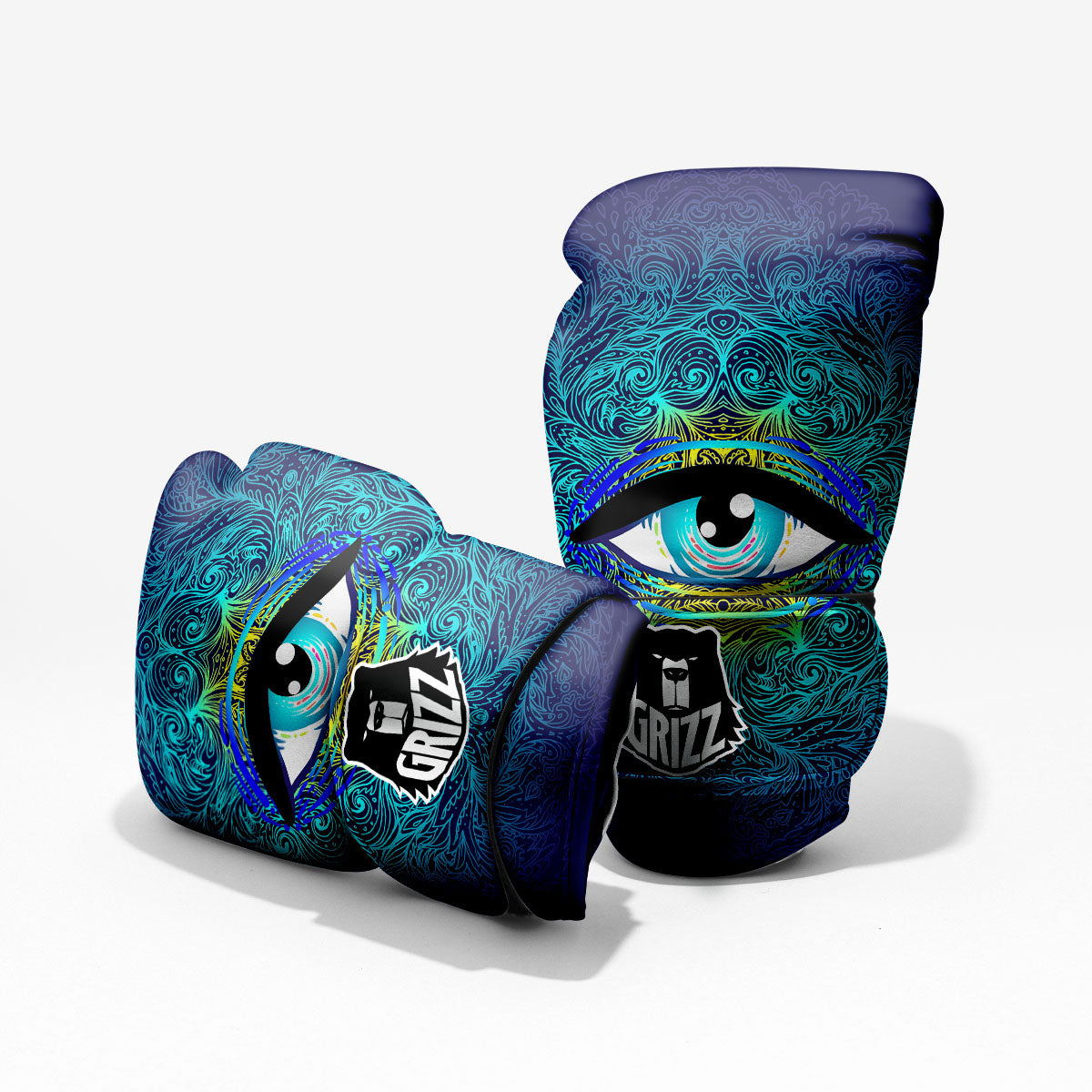 Mandala Eye Of Providence Print Pro Boxing Glove