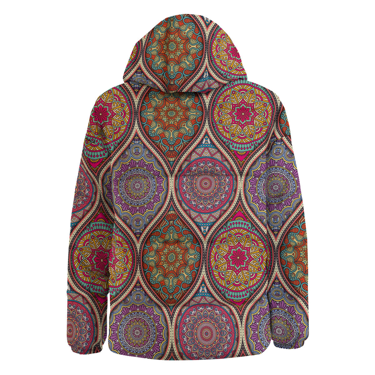 Mandala Indian Vintage Print Pattern Down Jacket-grizzshop