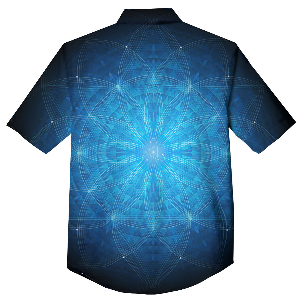 Mandala Light Print Button Up Shirt-grizzshop