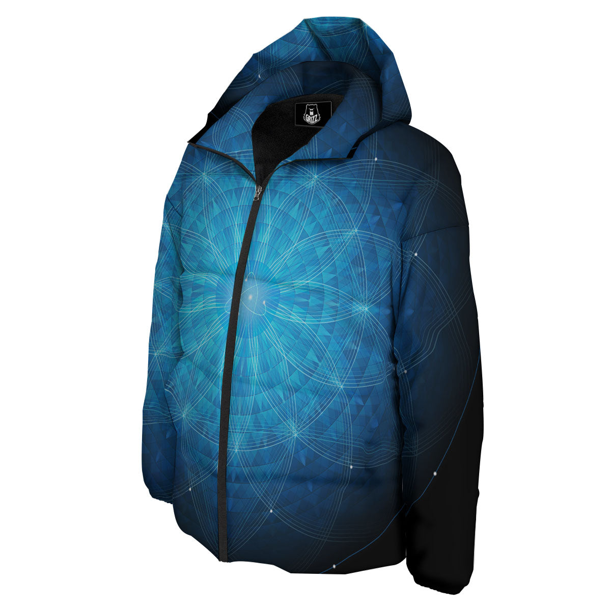 Mandala Light Print Down Jacket-grizzshop