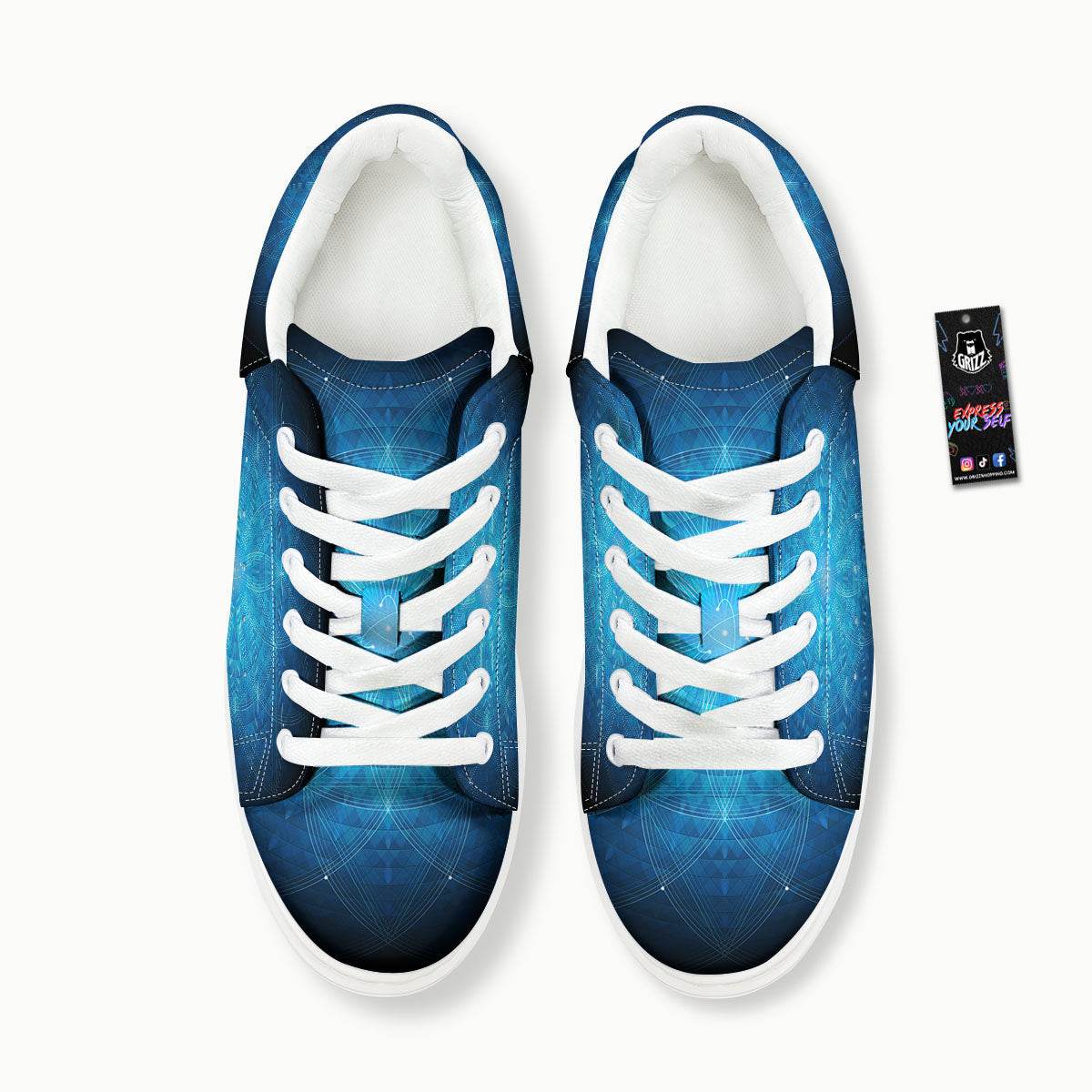 Mandala Light Print Platform Shoes-grizzshop