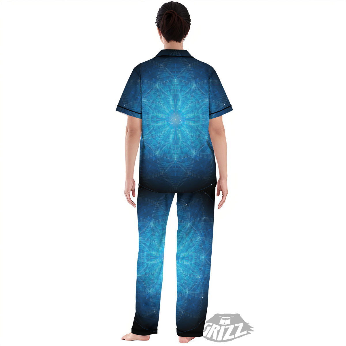 Mandala Light Print Women's Pajamas Set-grizzshop