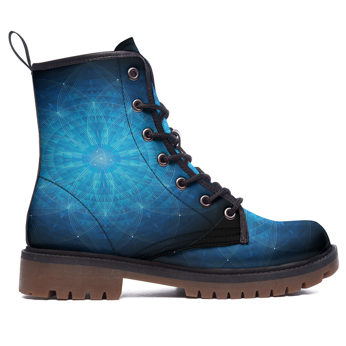 Mandala Light Print Work Boots-grizzshop