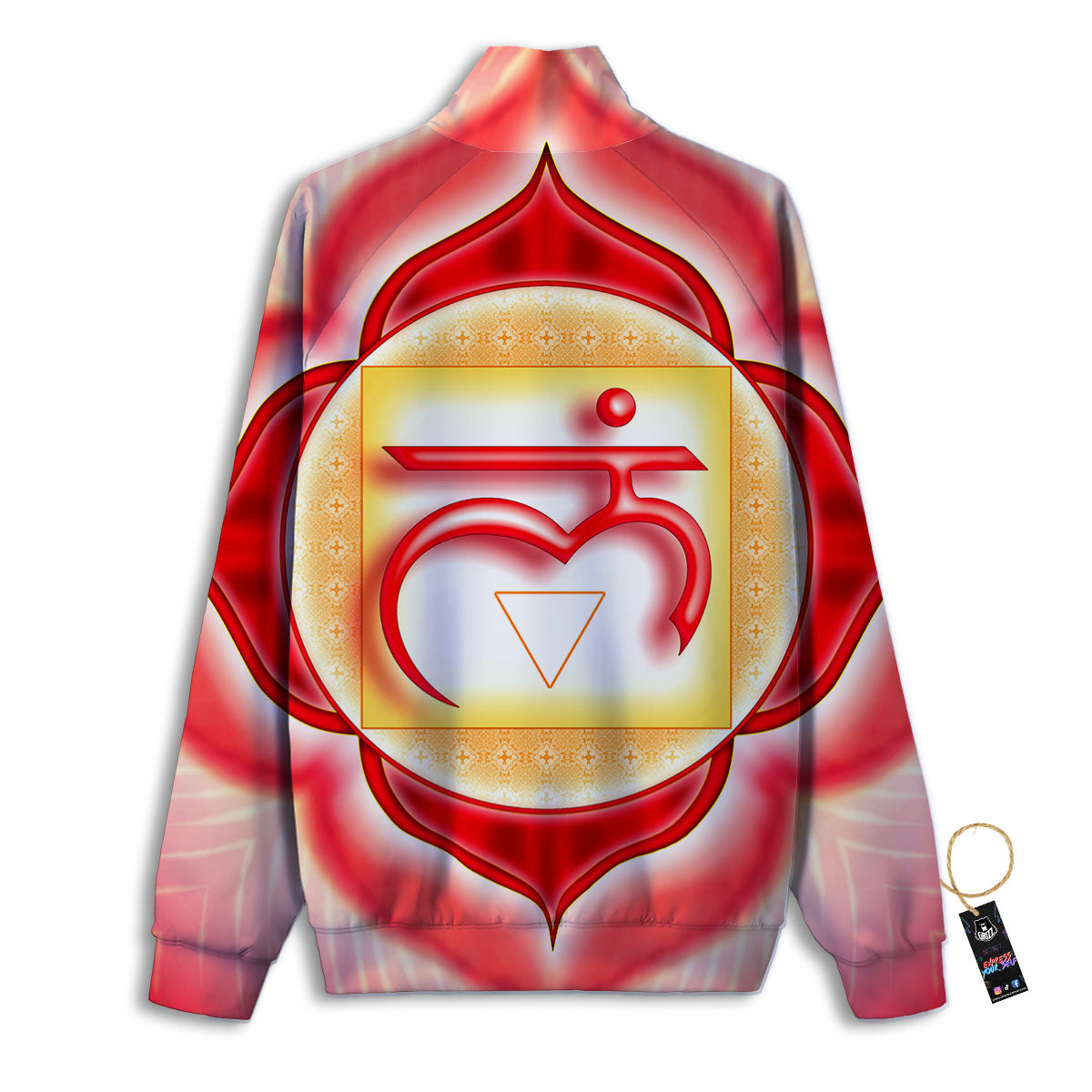 Mandala Muladhara Chakra Print Track Jacket-grizzshop