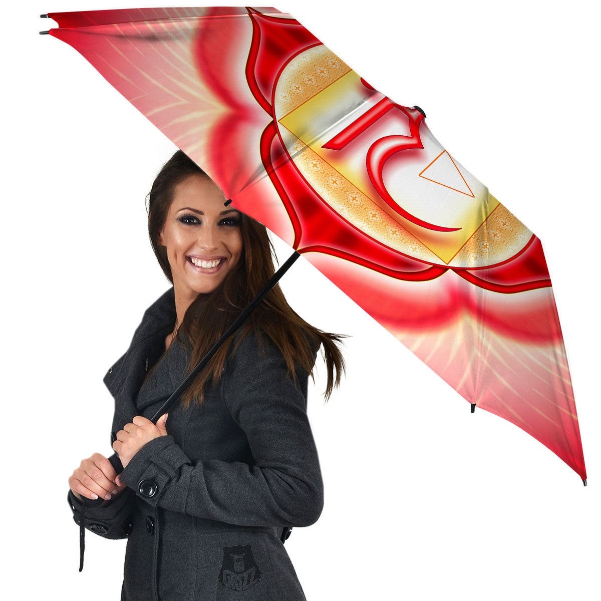 Mandala Muladhara Chakra Print Umbrella-grizzshop