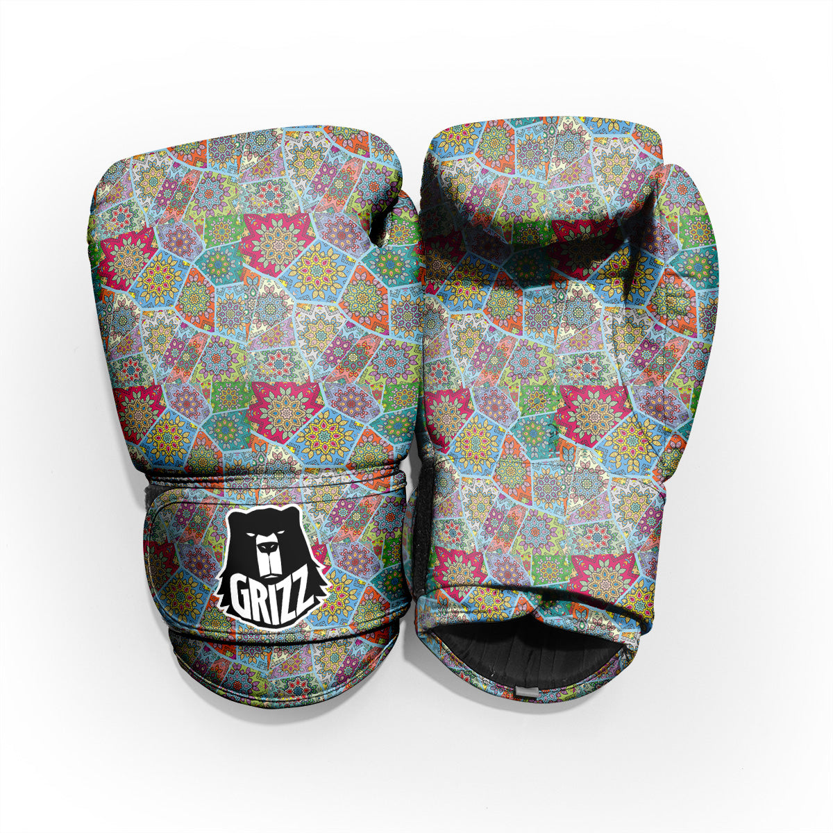 Mandala Patchwork Bohemian Indian Print Pro Boxing Glove