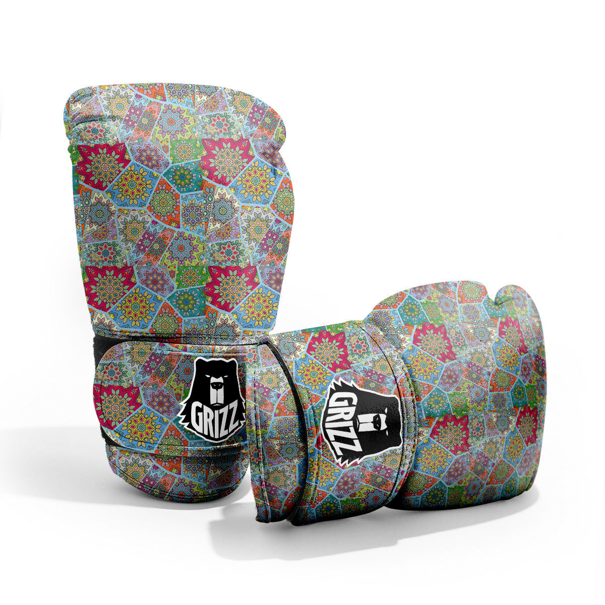 Mandala Patchwork Bohemian Indian Print Pro Boxing Glove