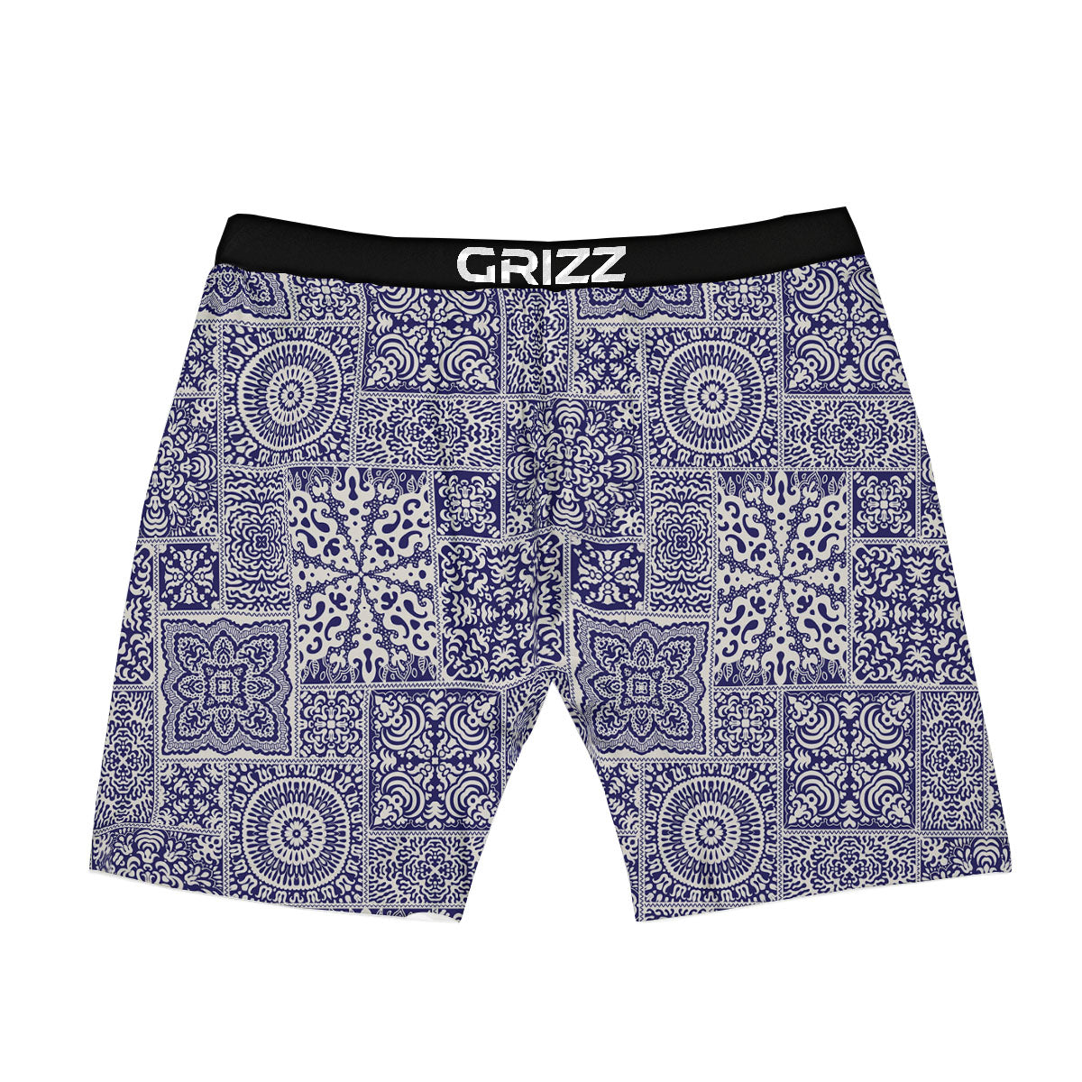 Mandala Patchwork Square Bohemian Print Pattern Boxer Briefs-grizzshop
