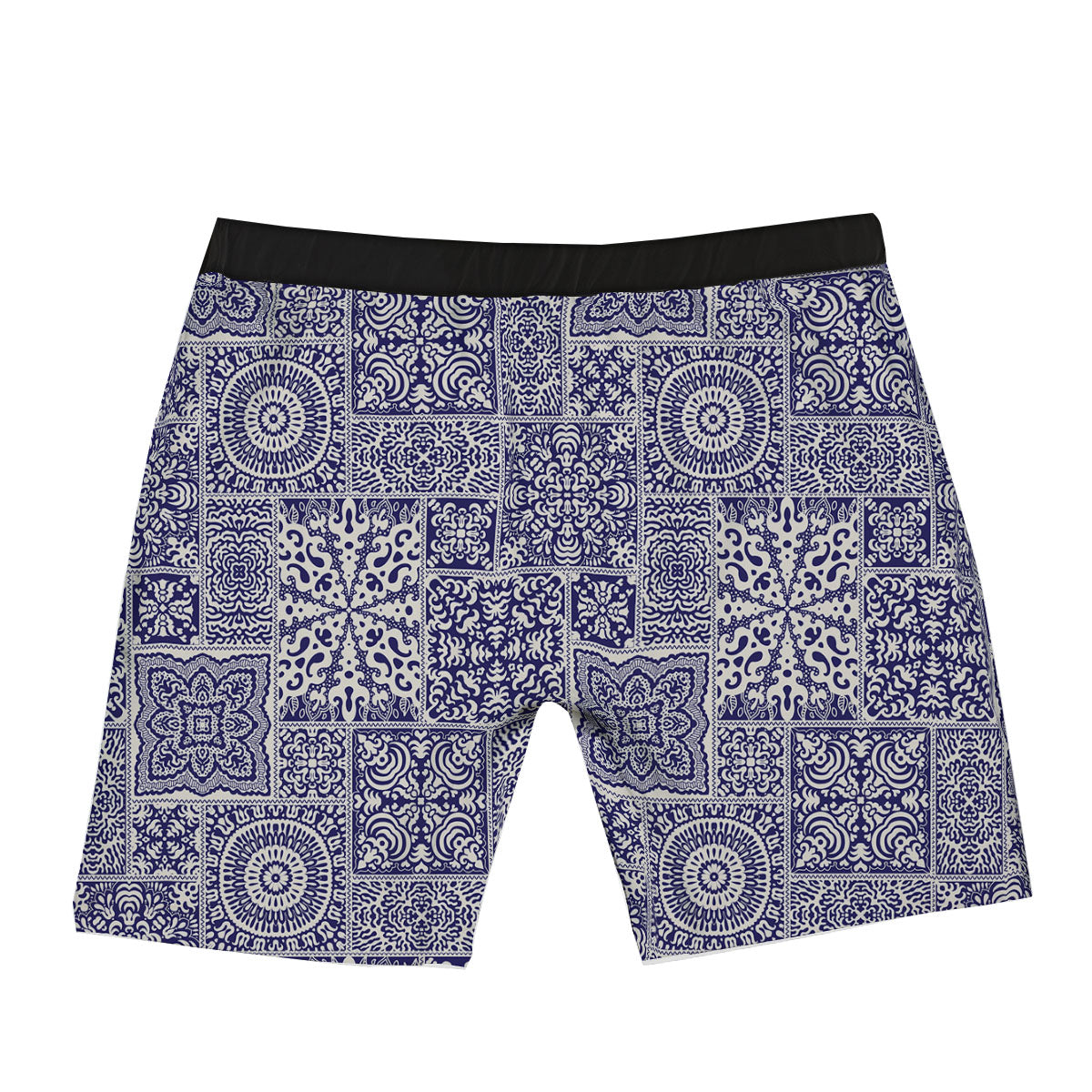 Mandala Patchwork Square Bohemian Print Pattern Boxer Briefs-grizzshop