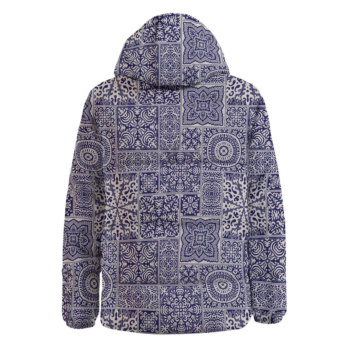 Mandala Patchwork Square Bohemian Print Pattern Down Jacket-grizzshop