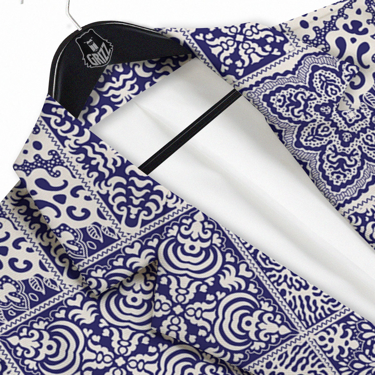 Mandala Patchwork Square Bohemian Print Pattern Men's Sport Coat-grizzshop