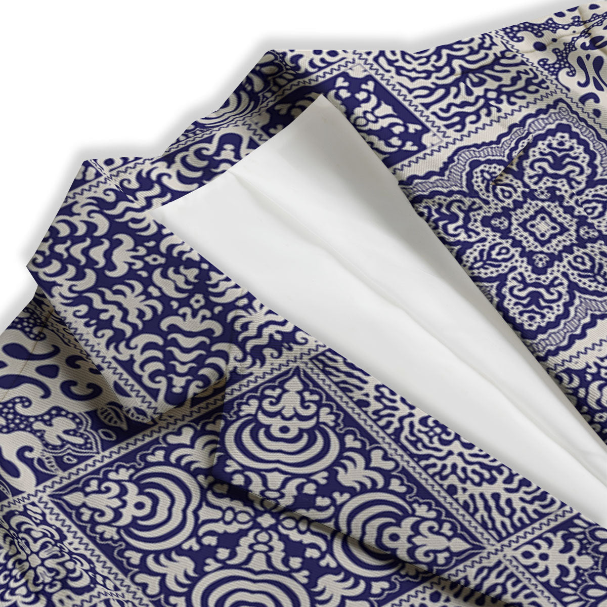 Mandala Patchwork Square Bohemian Print Pattern Women's Blazer-grizzshop