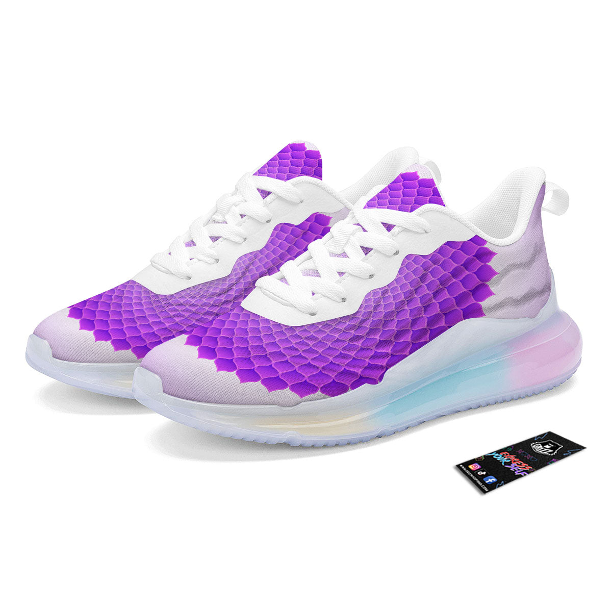 Mandala Sahasrara Chakra Print Running Sneakers-grizzshop