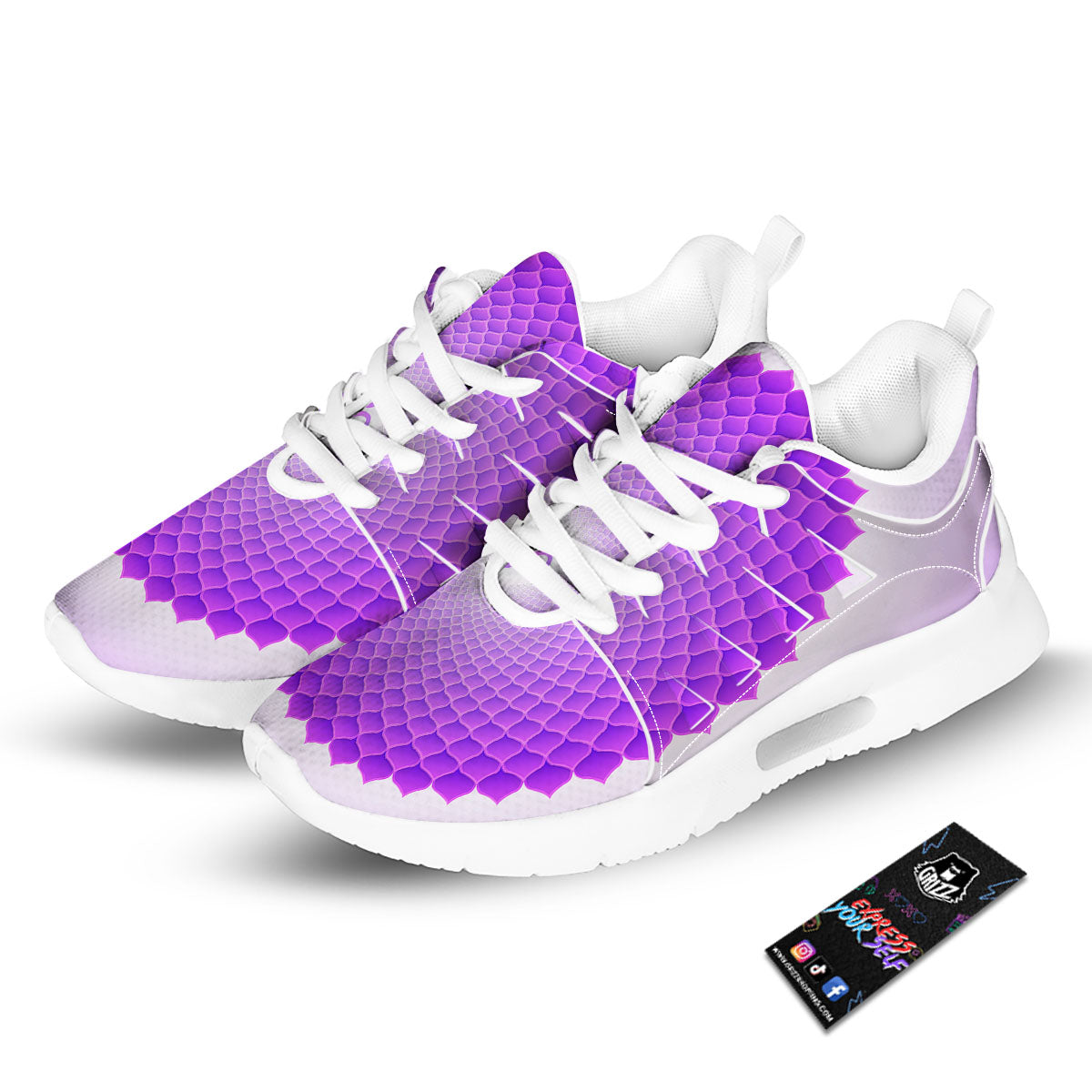 Mandala Sahasrara Chakra Print Tennis Shoes-grizzshop