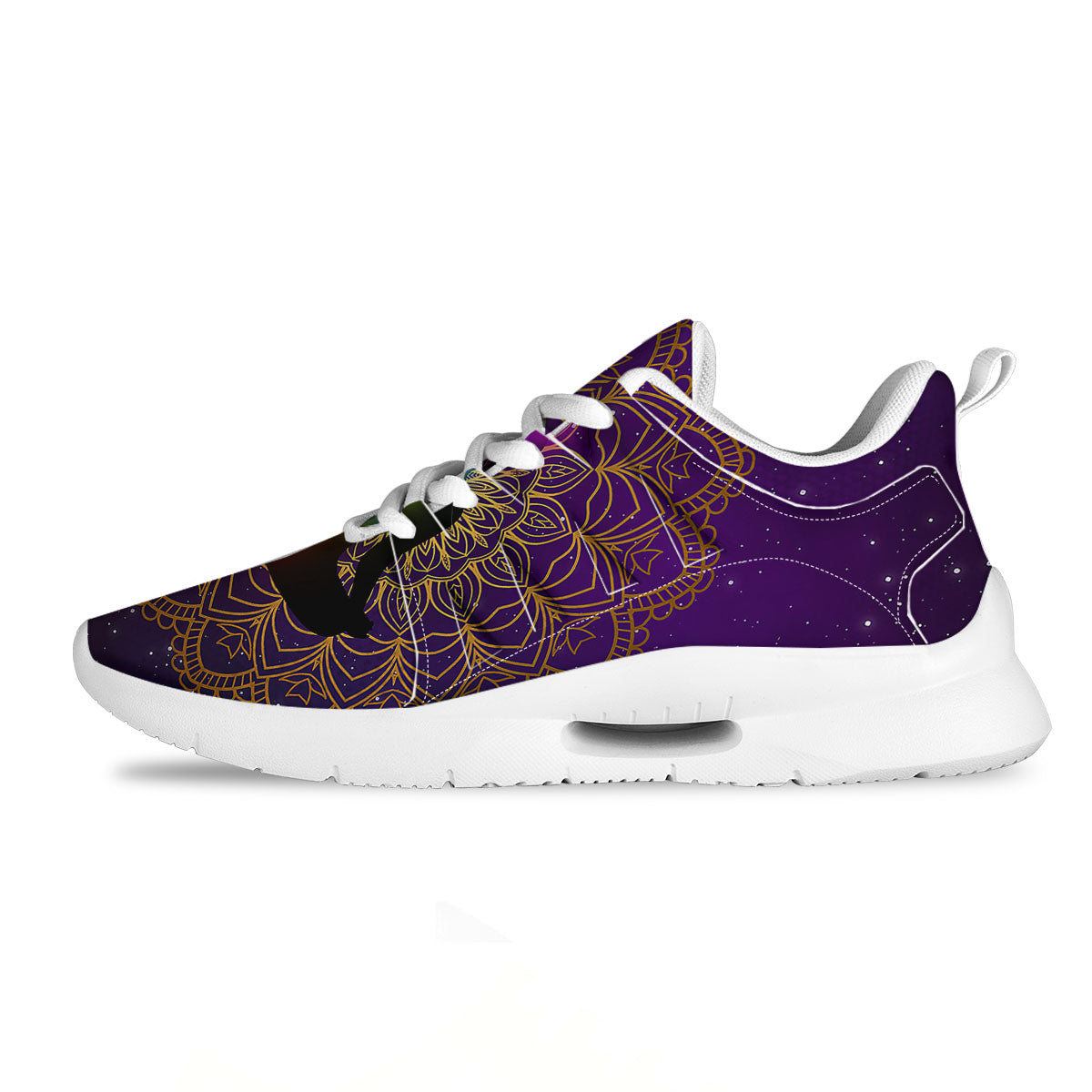 Mandala Seven Chakras Print Tennis Shoes-grizzshop