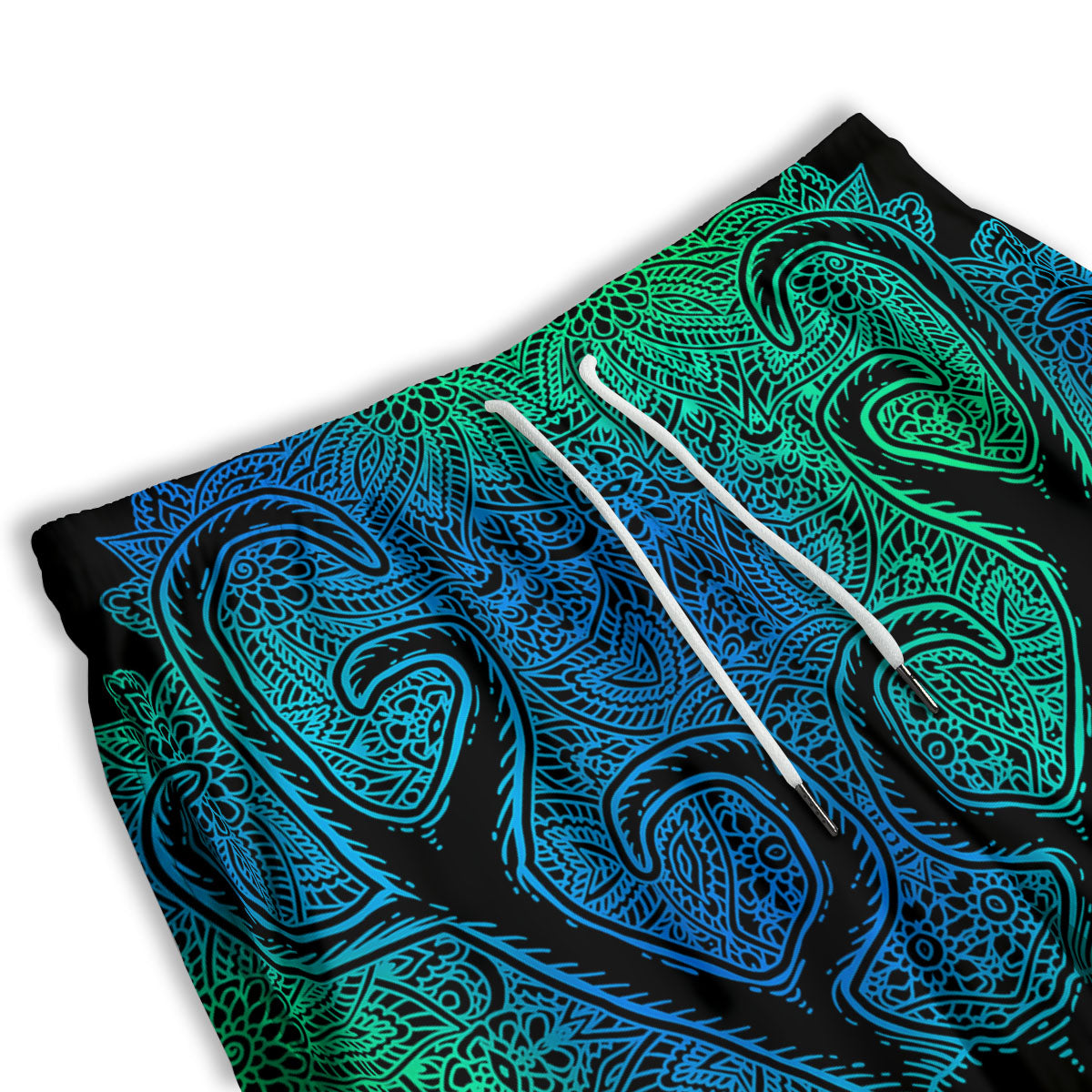 Mandala Spiritual Deer Print Men's Athletic Shorts