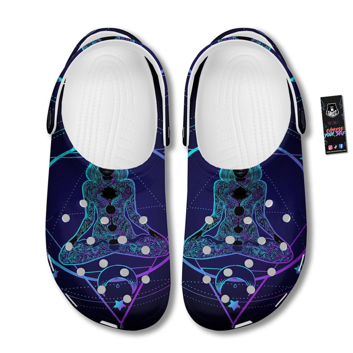 Mandala Spiritual Girl Print Clog-grizzshop