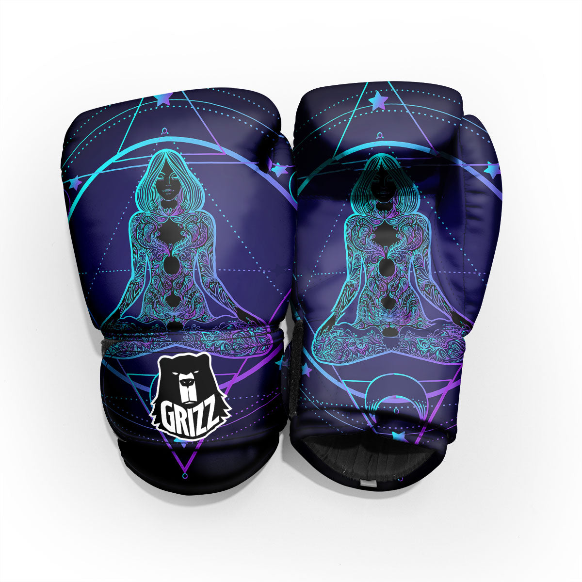 Mandala Spiritual Girl Print Pro Boxing Glove
