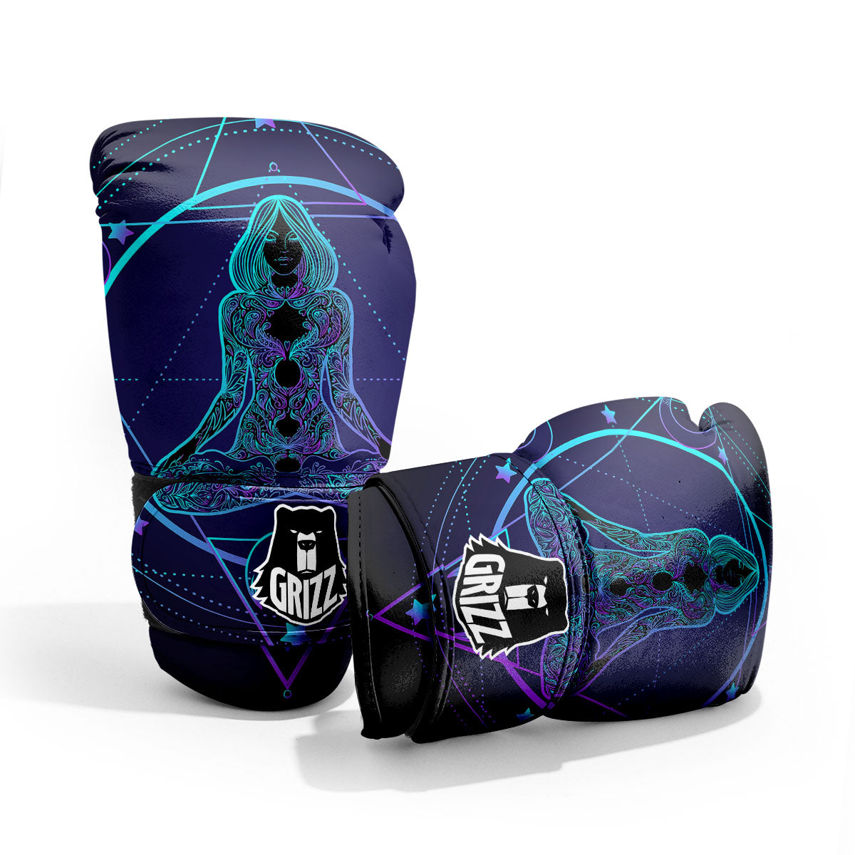 Mandala Spiritual Girl Print Pro Boxing Glove
