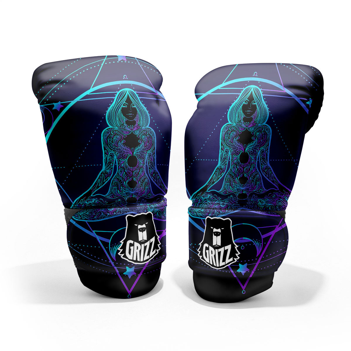 Mandala Spiritual Girl Print Pro Boxing Glove