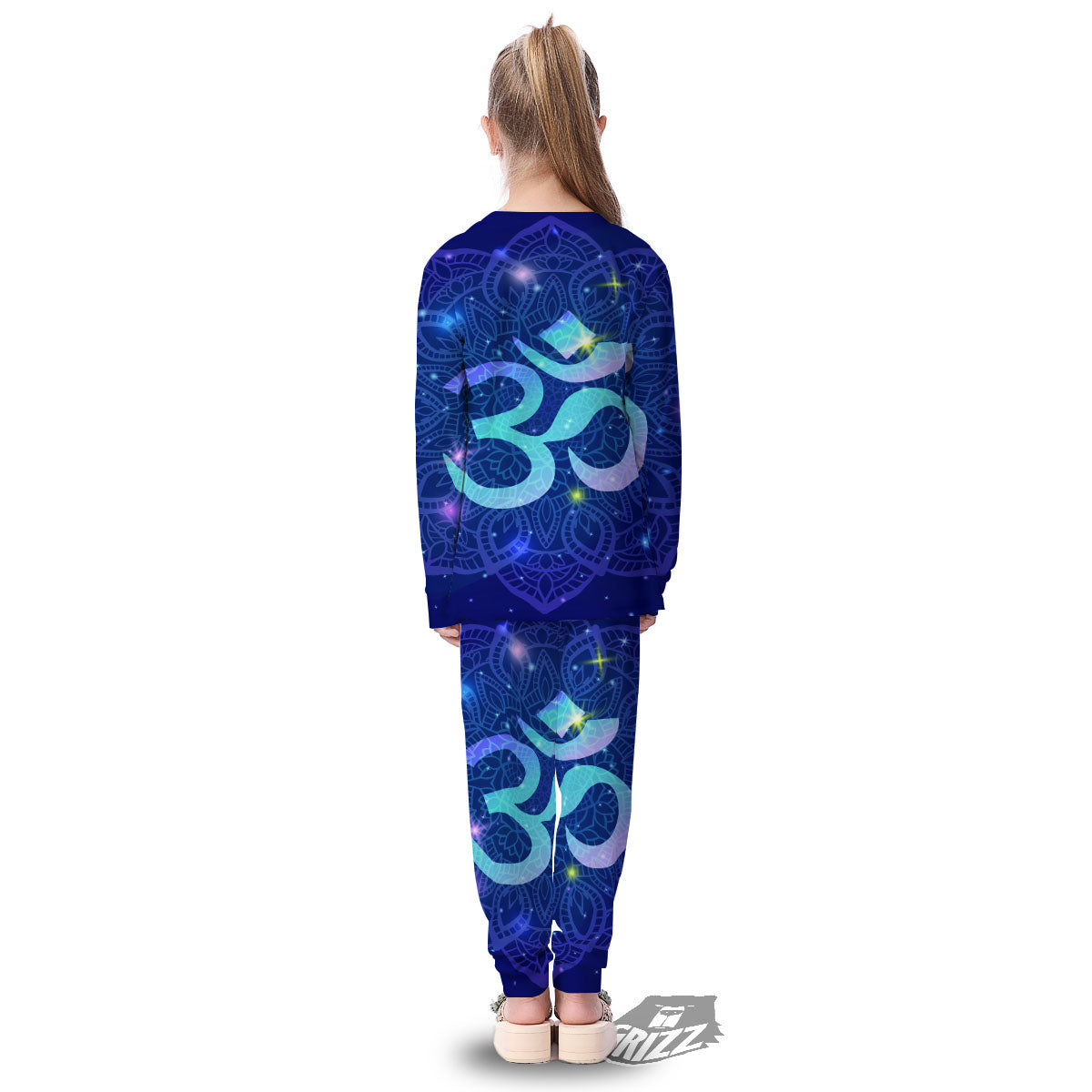 Mandala Spiritual Om Print Kid's Pajamas-grizzshop