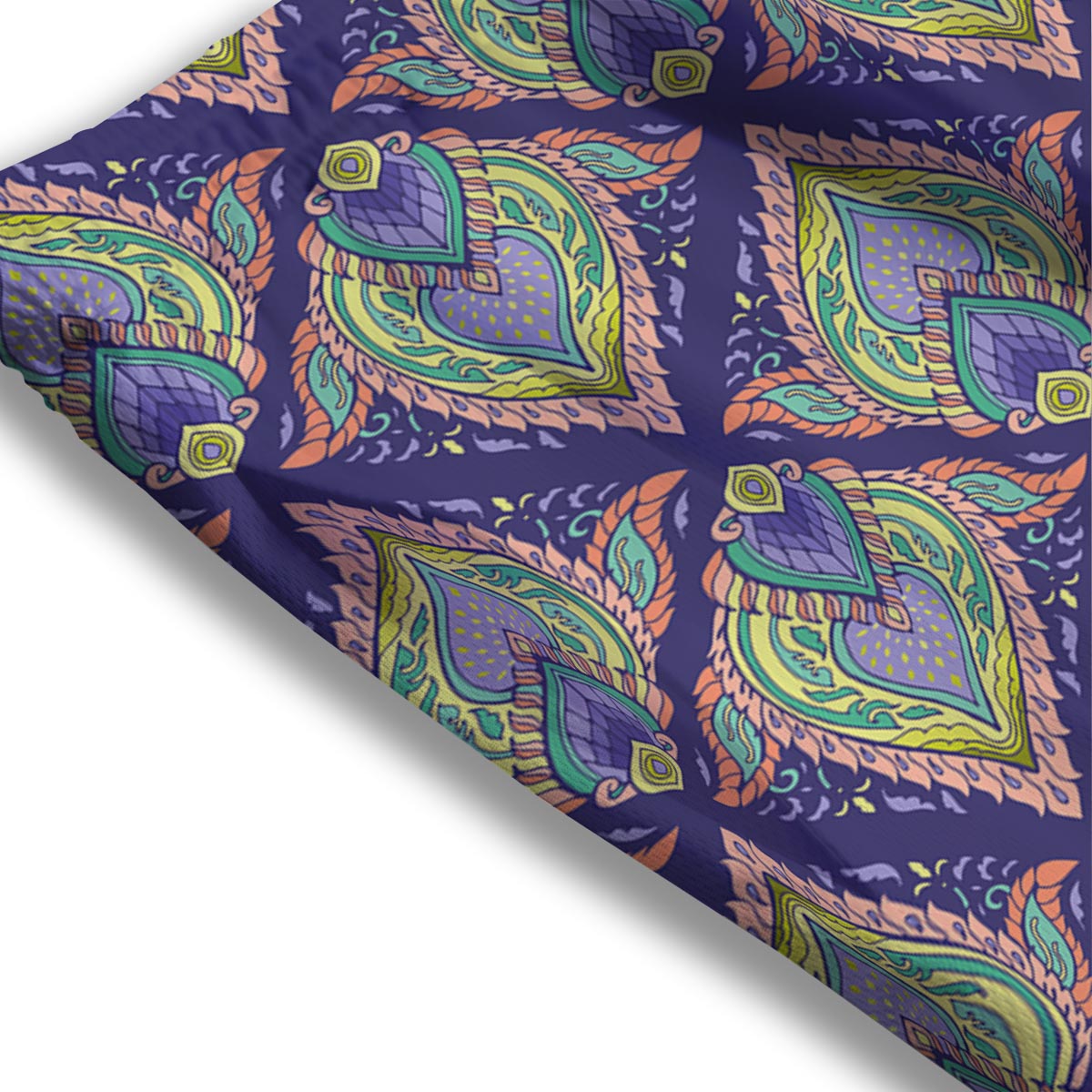 Mandala Thai Print Pattern Mesh Shorts-grizzshop
