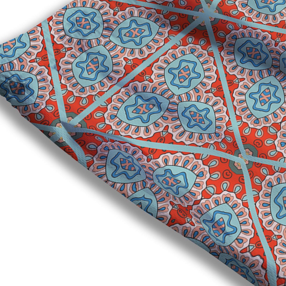 Mandala Triangle Bohemian Print Pattern Mesh Shorts