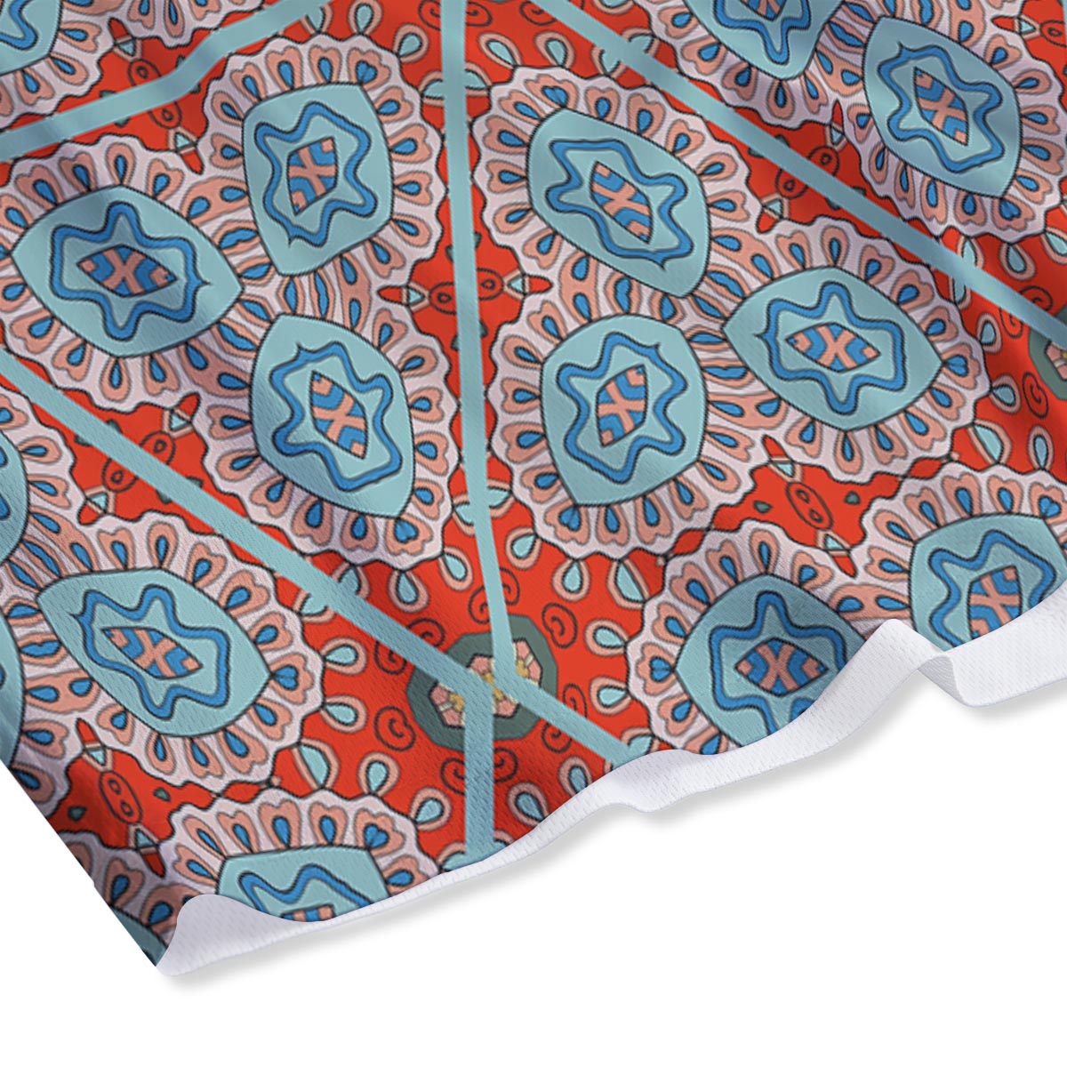 Mandala Triangle Bohemian Print Pattern Mesh Shorts