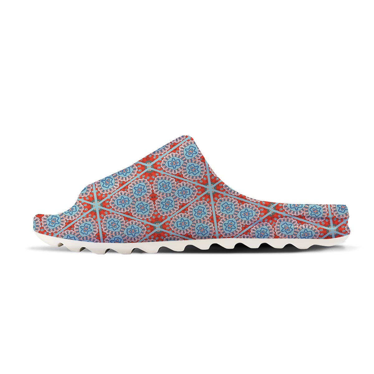 Mandala Triangle Bohemian Print Pattern Sandals-grizzshop