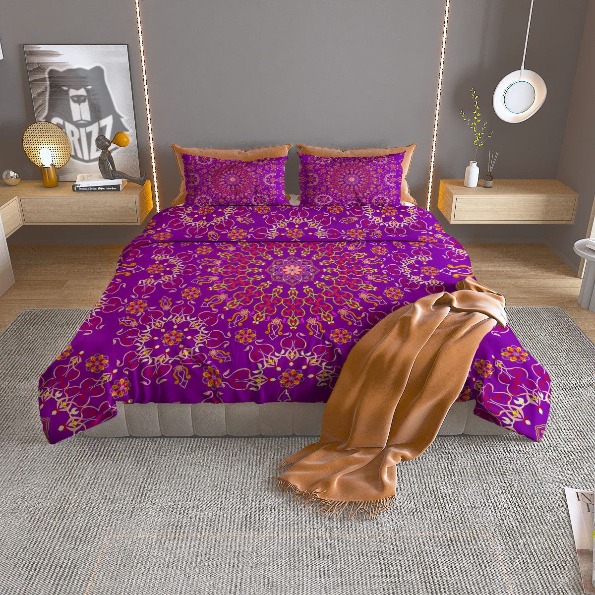Melted Ice Cream Print Pattern Duvet Cover Bedding Set