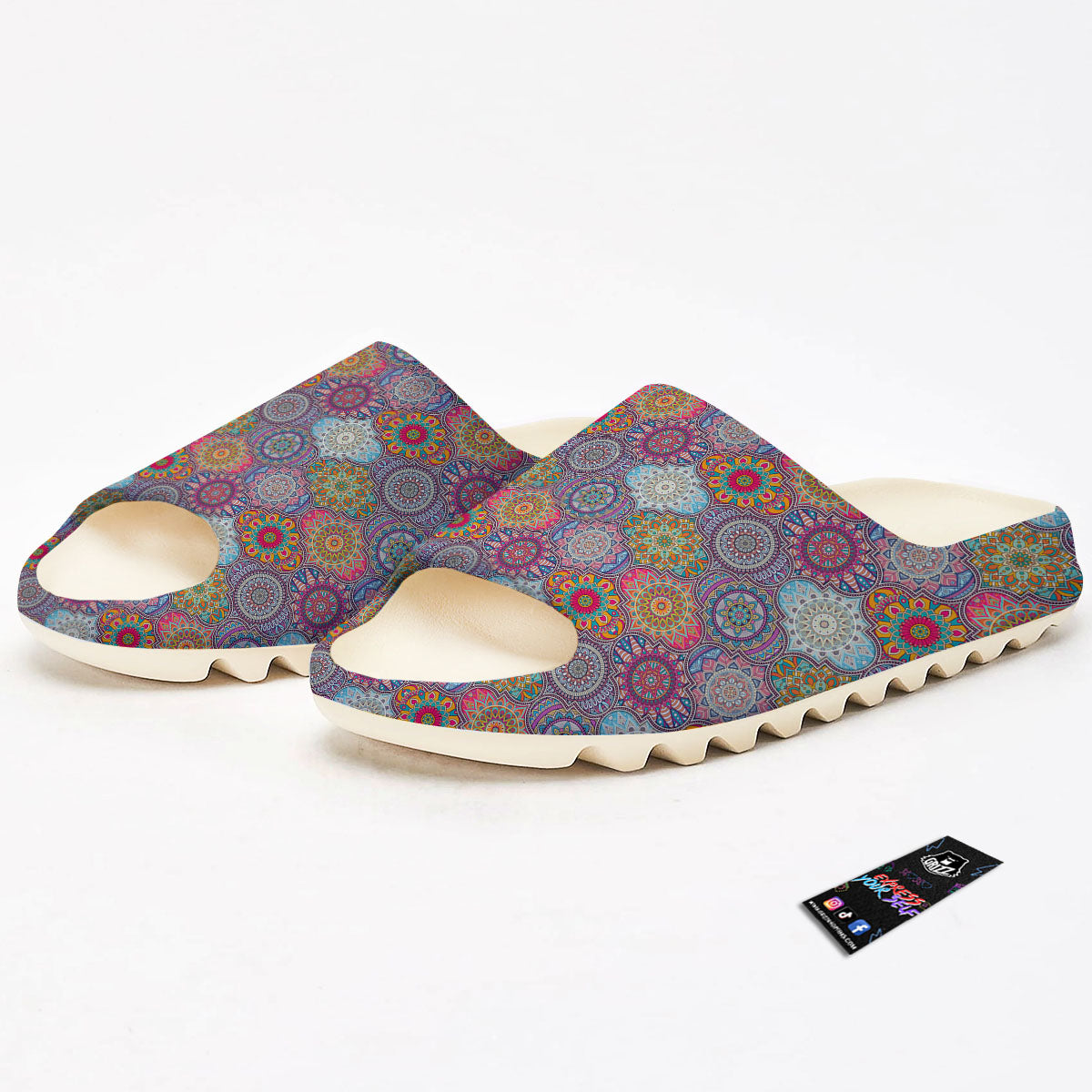 Mandala Bohemian Indian Print Pattern Sandals-grizzshop