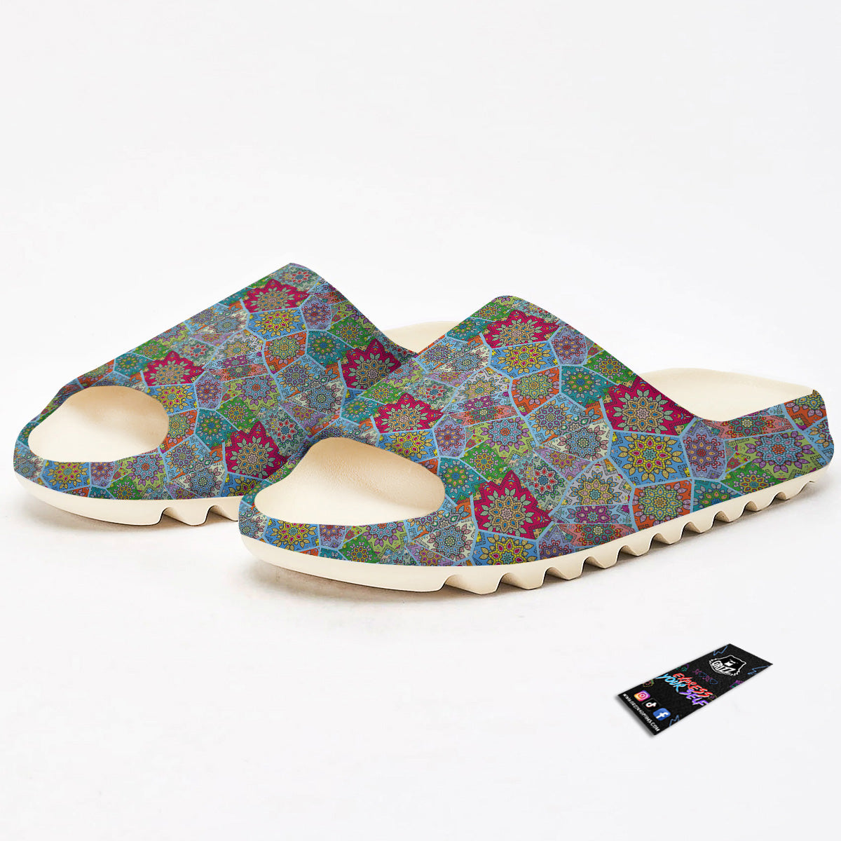 Mandala Patchwork Bohemian Indian Print Sandals-grizzshop