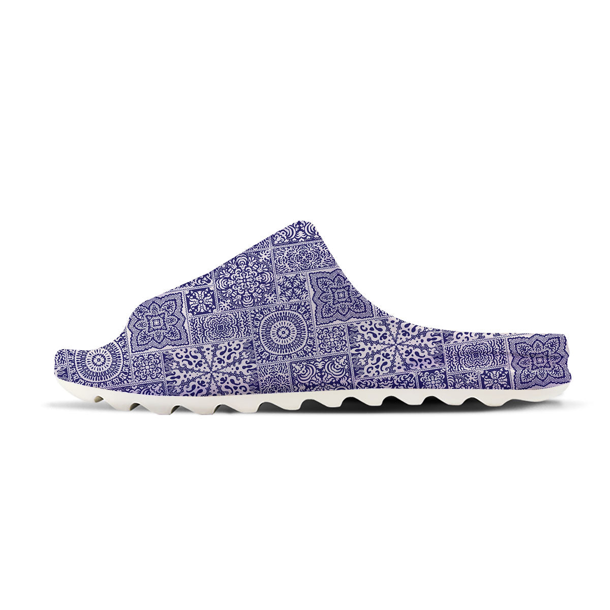 Mandala Patchwork Square Bohemian Print Pattern Sandals-grizzshop