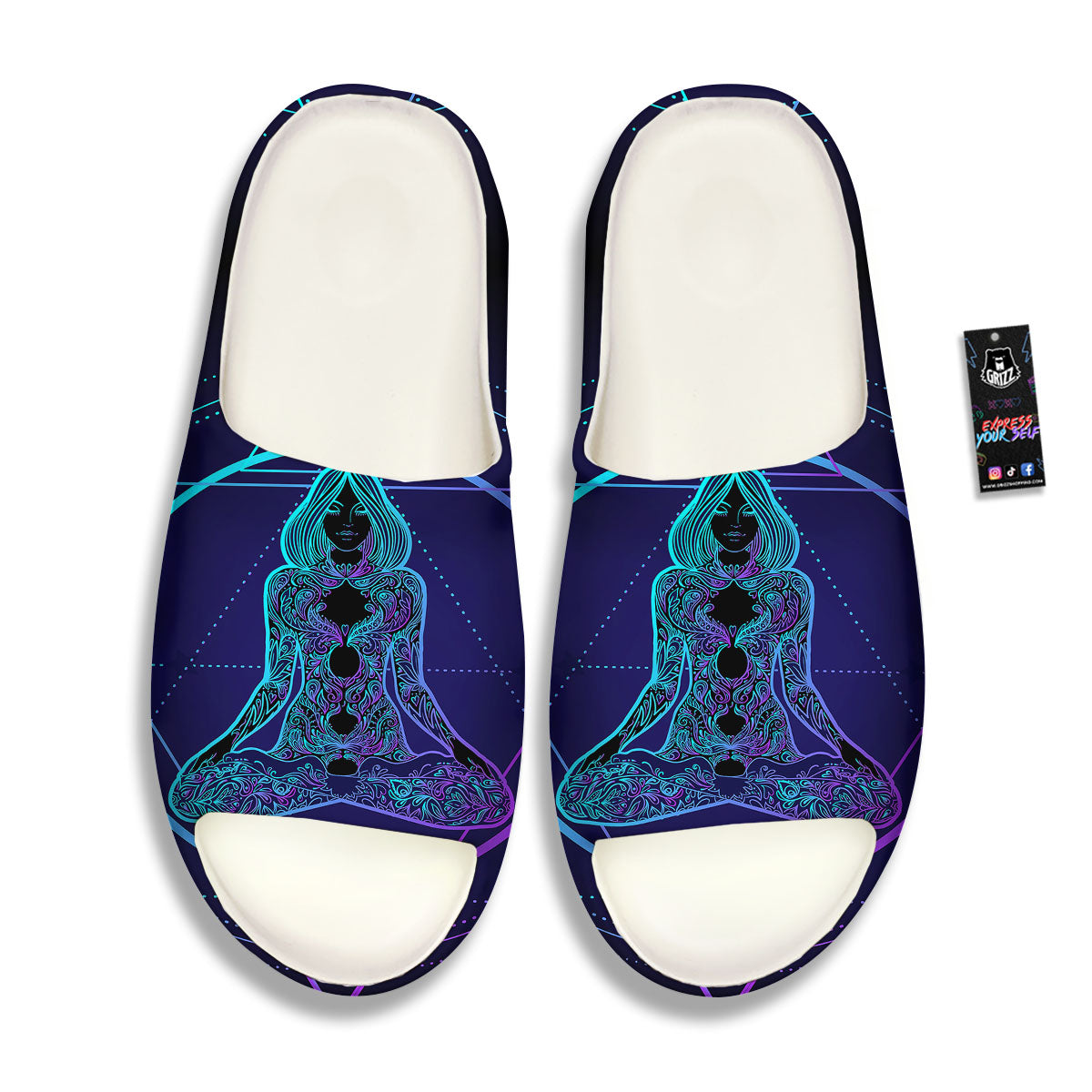 Mandala Spiritual Girl Print Sandals-grizzshop