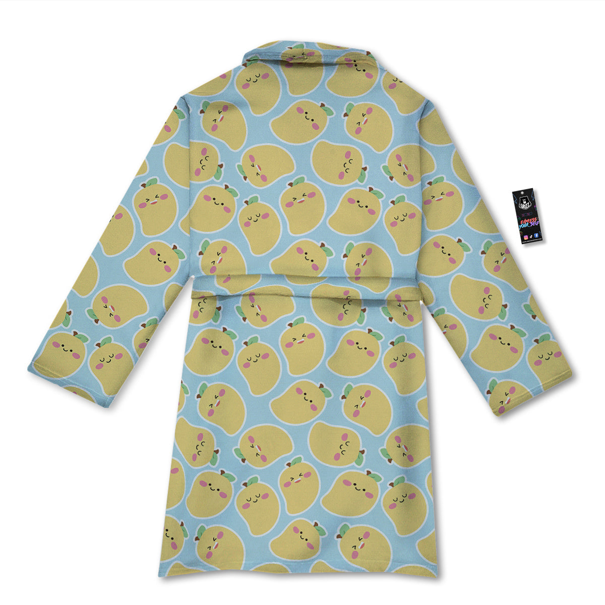 Mango Cute Print Pattern Bathrobe-grizzshop