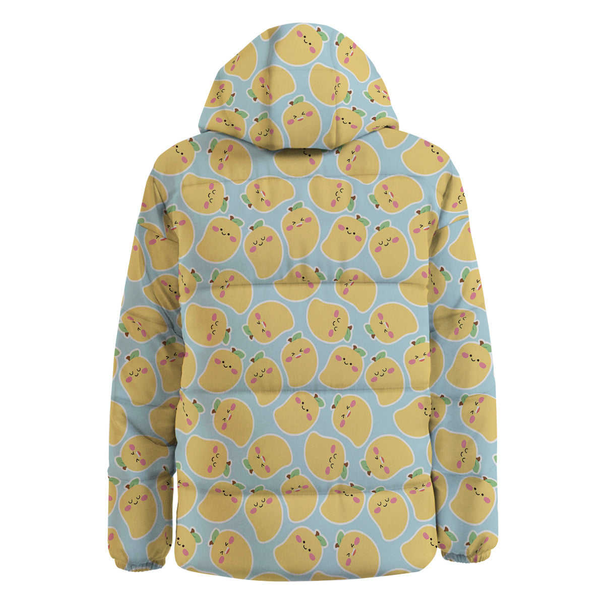 Mango Cute Print Pattern Down Jacket-grizzshop