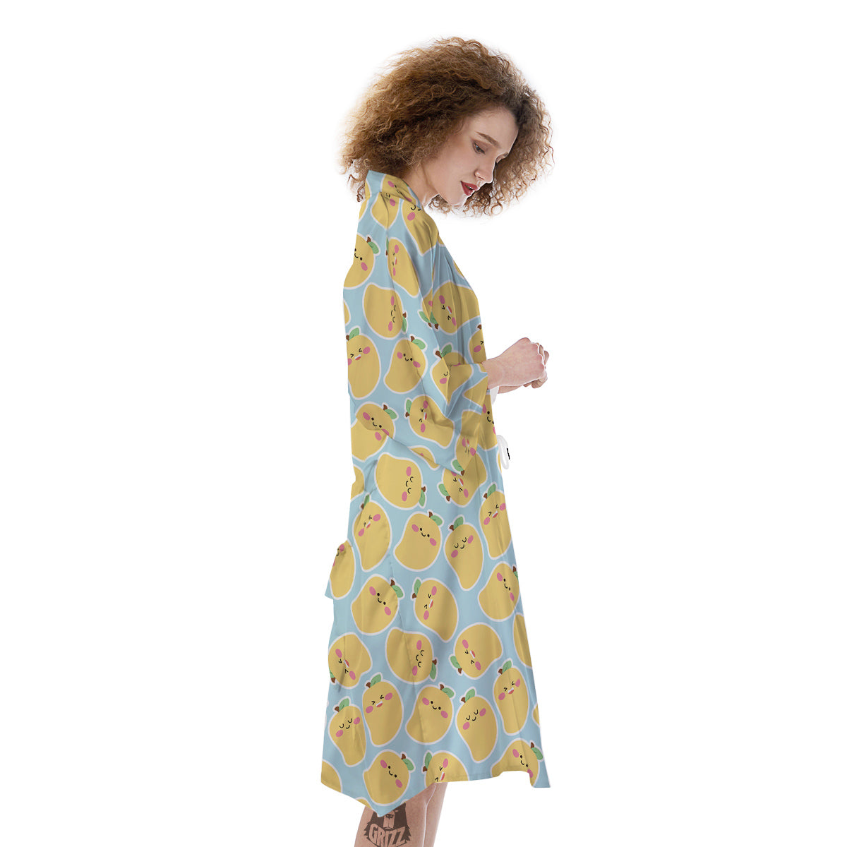 Mango Cute Print Pattern Kimono-grizzshop