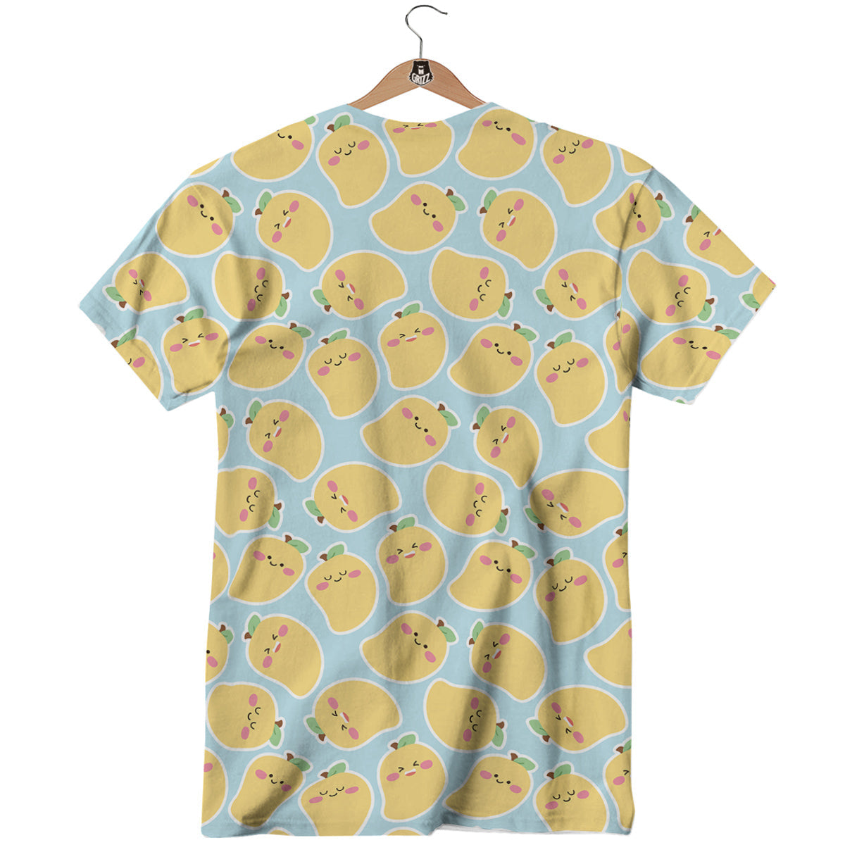 Mango Cute Print Pattern T-Shirt-grizzshop