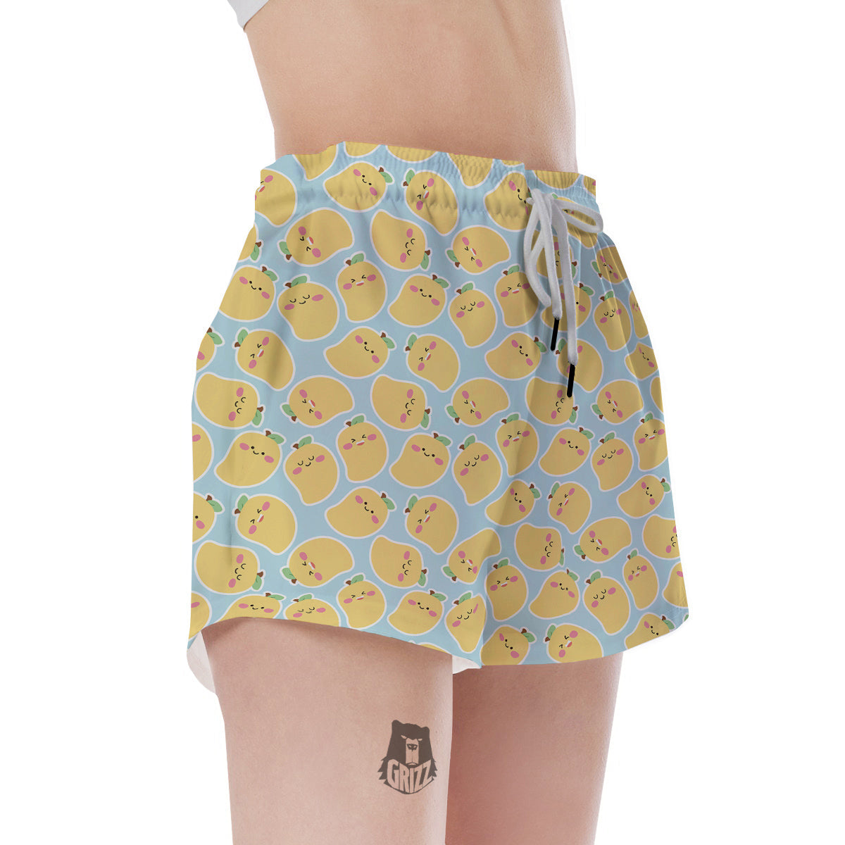 Mango Cute Print Pattern Women's Shorts-grizzshop