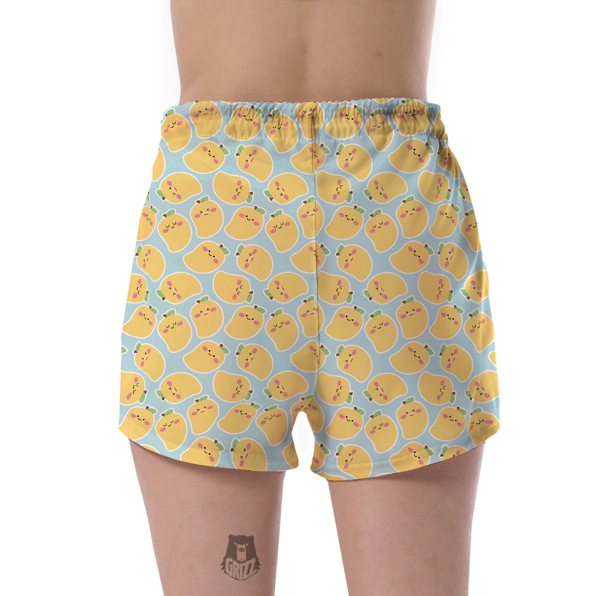 Mango Cute Print Pattern Women's Shorts-grizzshop