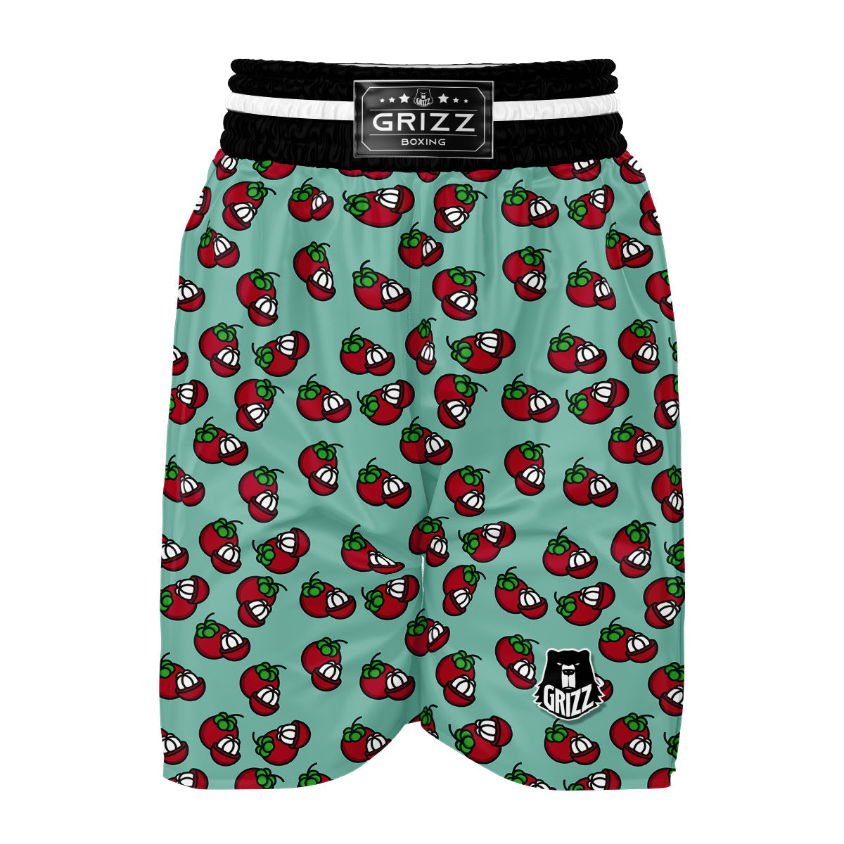 Mangosteen Print Pattern Boxing Shorts-grizzshop