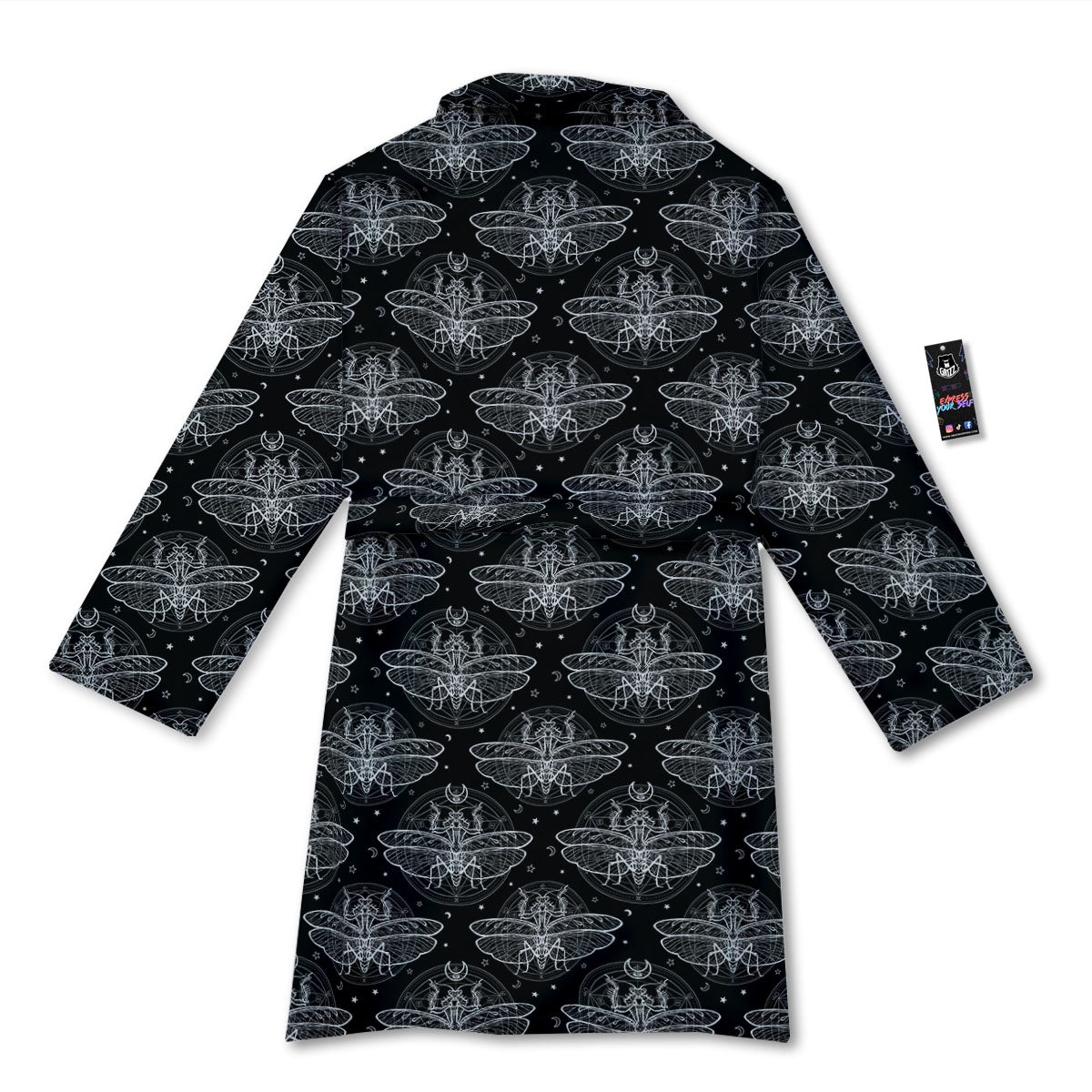 Mantis Animal Print Pattern Bathrobe-grizzshop