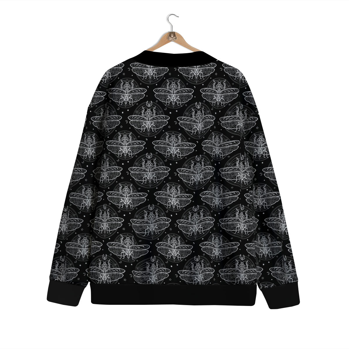 Mantis Animal Print Pattern Cardigan-grizzshop