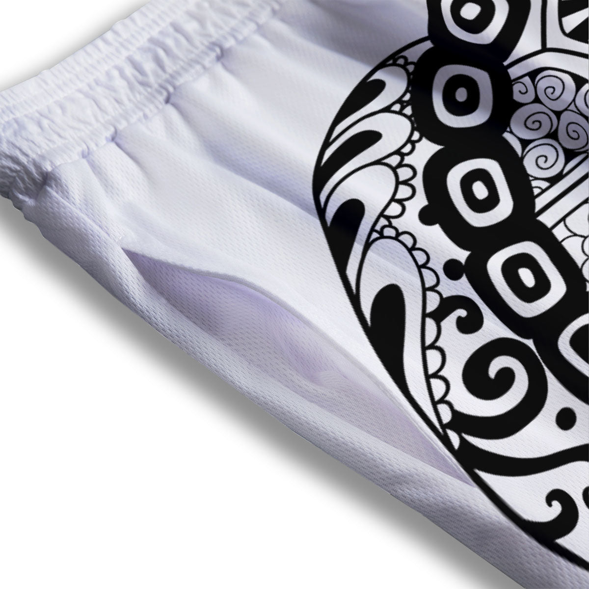 Moving Illusion Optical Green Explosion Mesh Shorts