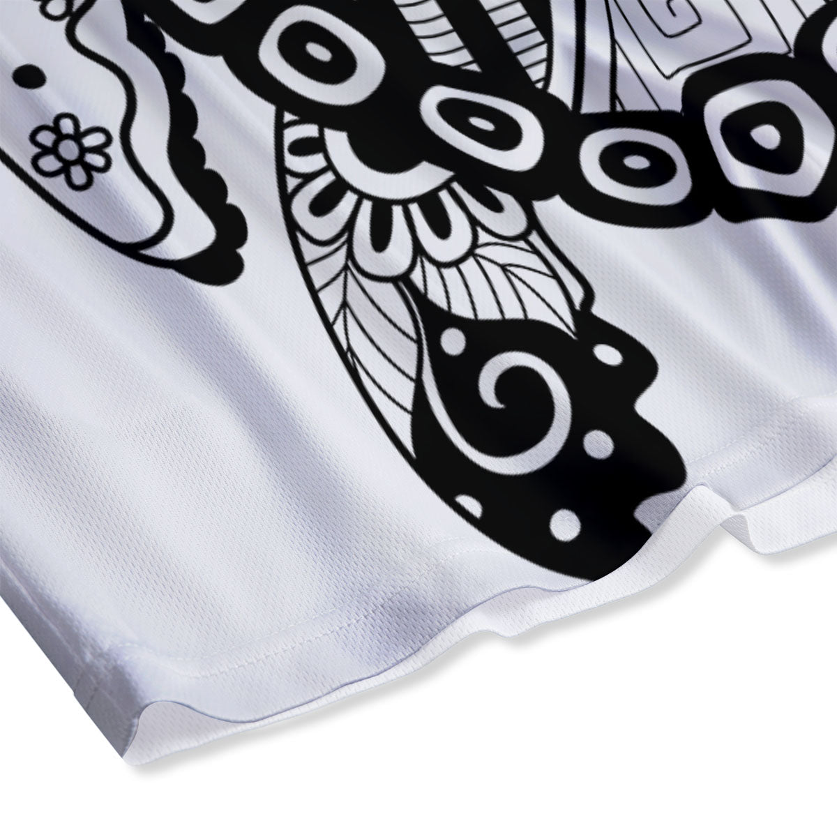 Moving Illusion Optical Green Explosion Mesh Shorts