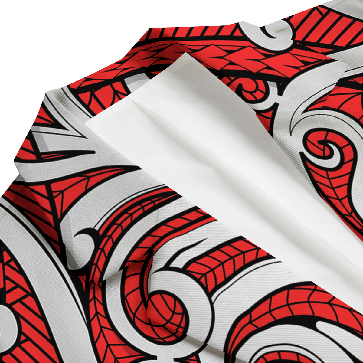 Maori Tribal Polynesian Kowhaiwhai Print Men's Blazer-grizzshop