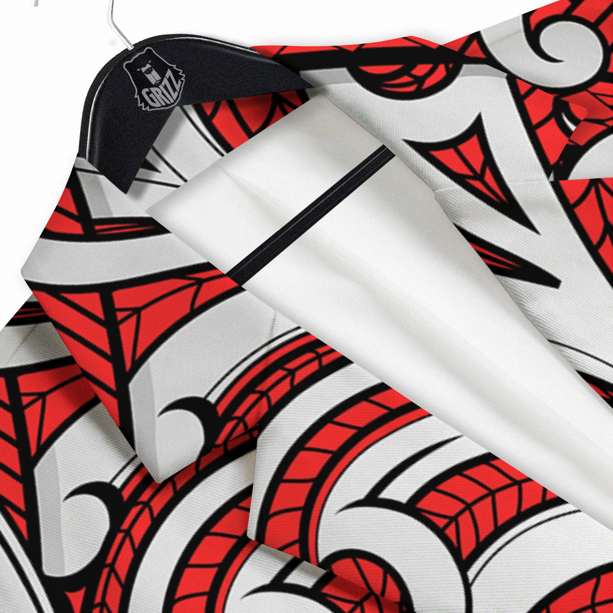 Maori Tribal Polynesian Kowhaiwhai Print Men's Sport Coat-grizzshop