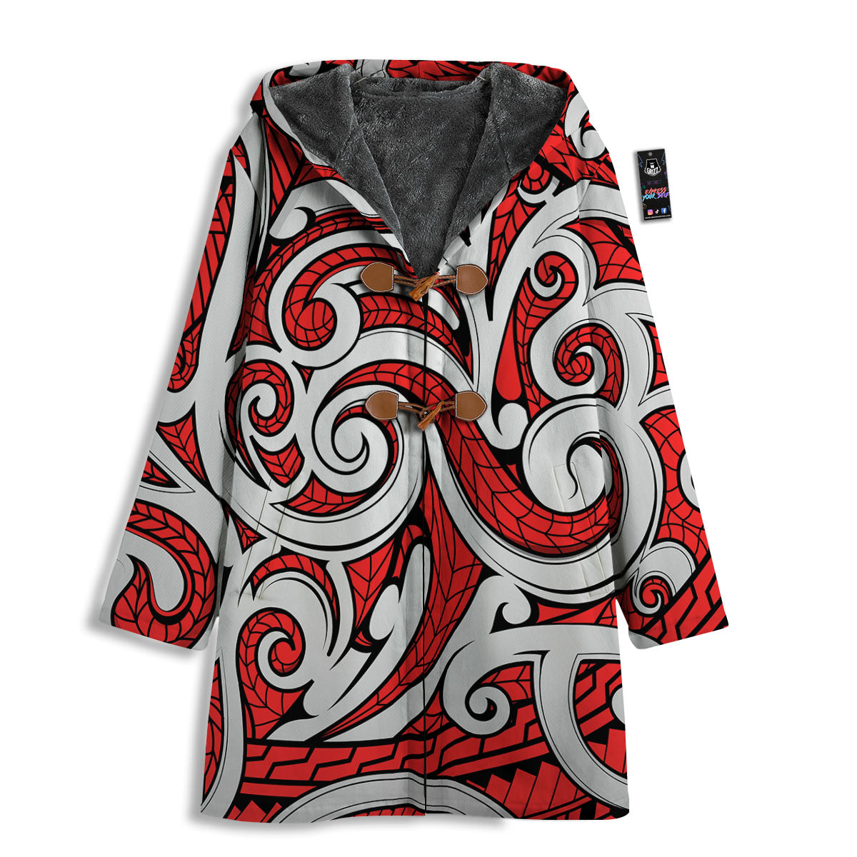 Maori Tribal Polynesian Kowhaiwhai Print Men's Windbreaker Jacket-grizzshop