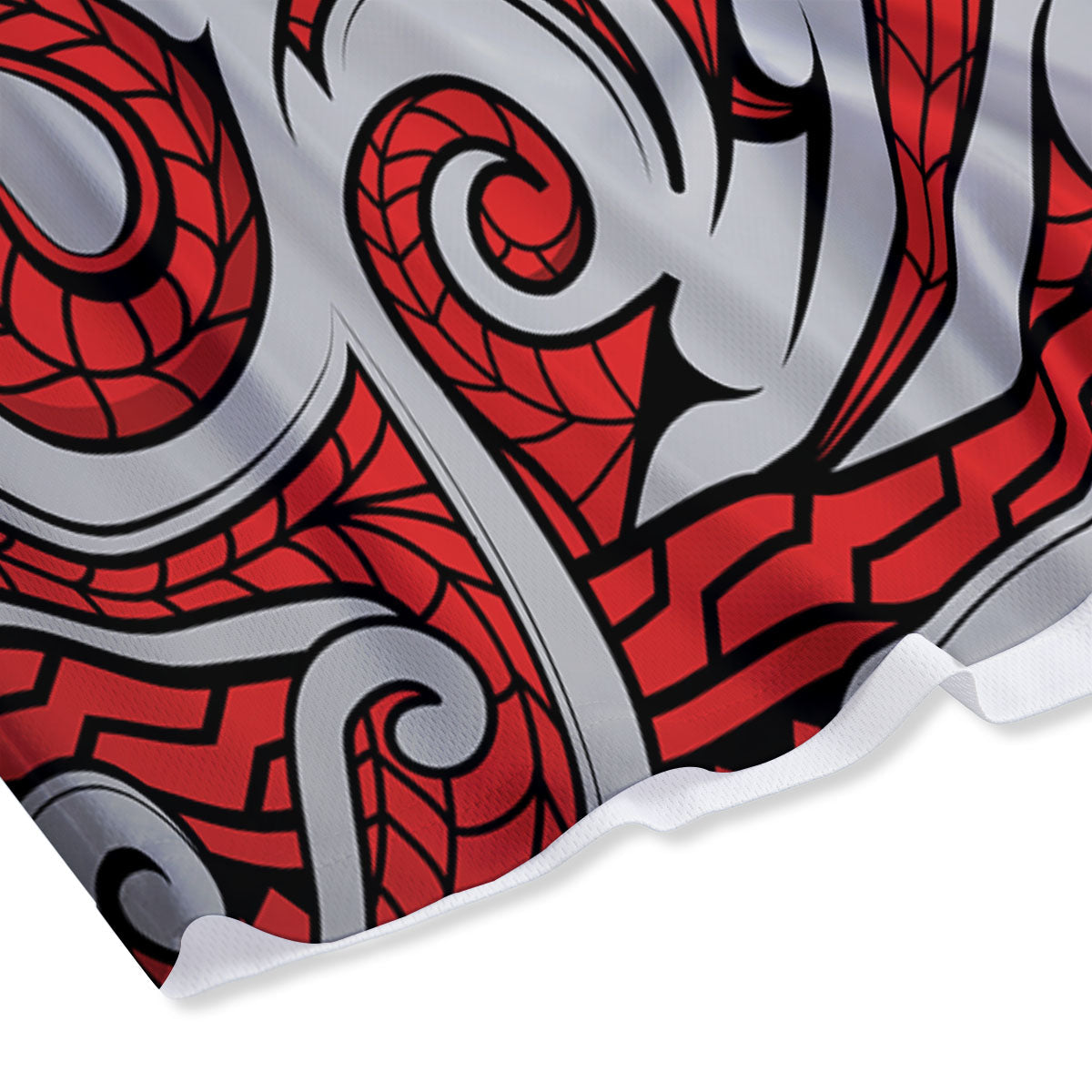 Maori Tribal Polynesian Kowhaiwhai Print Mesh Shorts